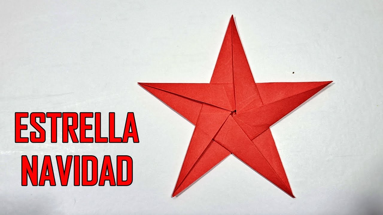 ESTRELLA DE NAVIDAD EN ORIGAMI | Como hacer Estrellas de Papel para Navidad