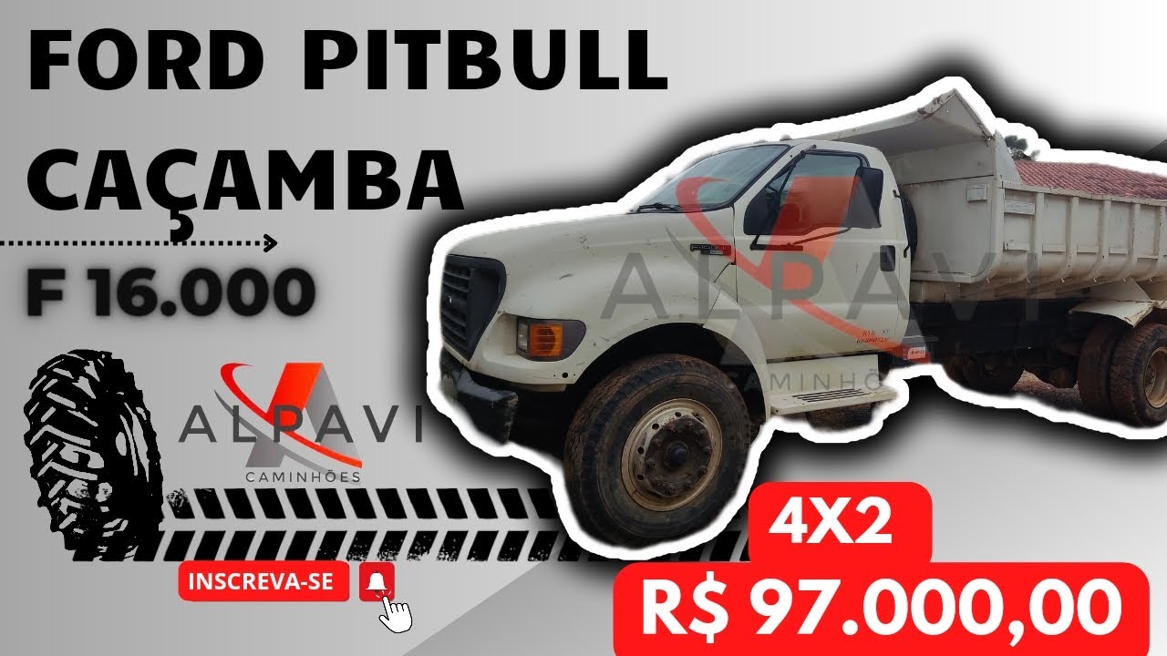 Ford F 16.000 Ano 2001 com Caçamba 6m³ A Venda #ford #caminhão #gfm #br116