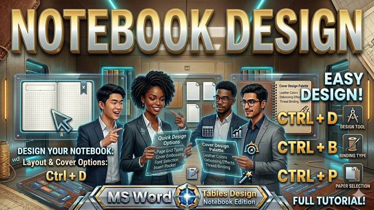 Notebook Design in MS WORD| Lecture -17| With Sir Usman Ayub