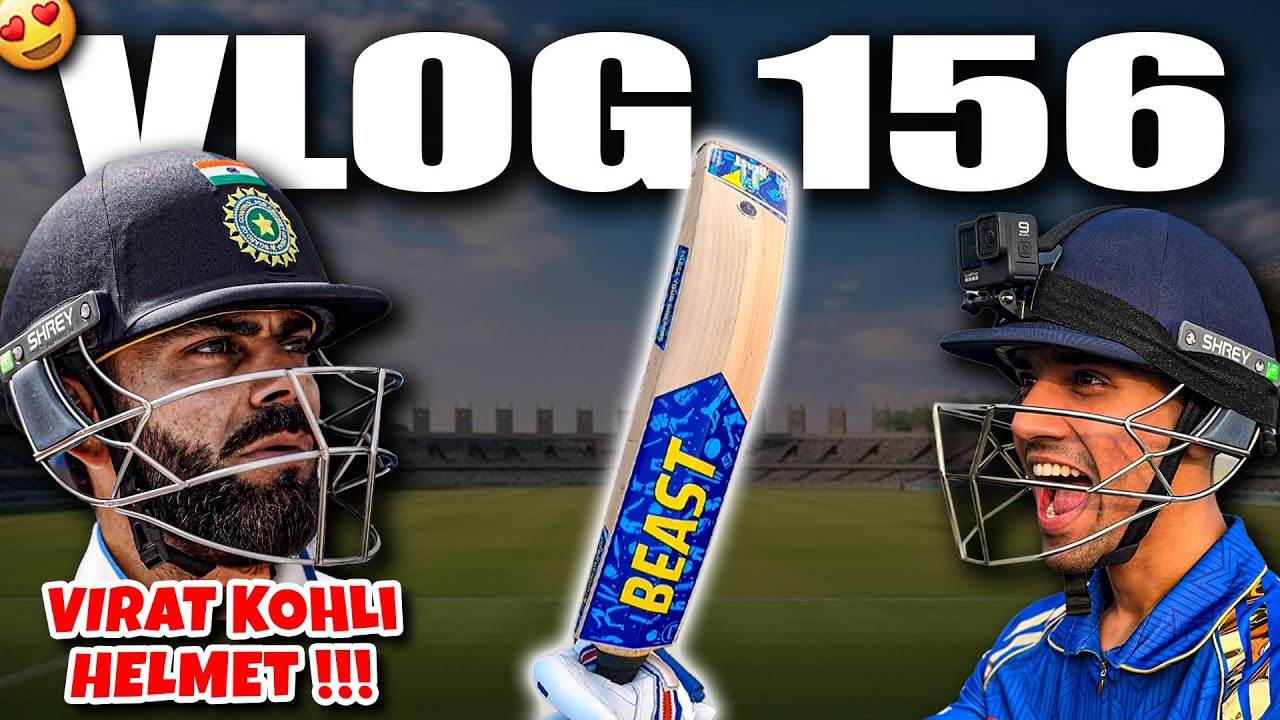 Wearing VIRAT KOHLI helmet for the FIRST TIME😍| Cricket Cardio Century?🔥T20 Match Vlogs