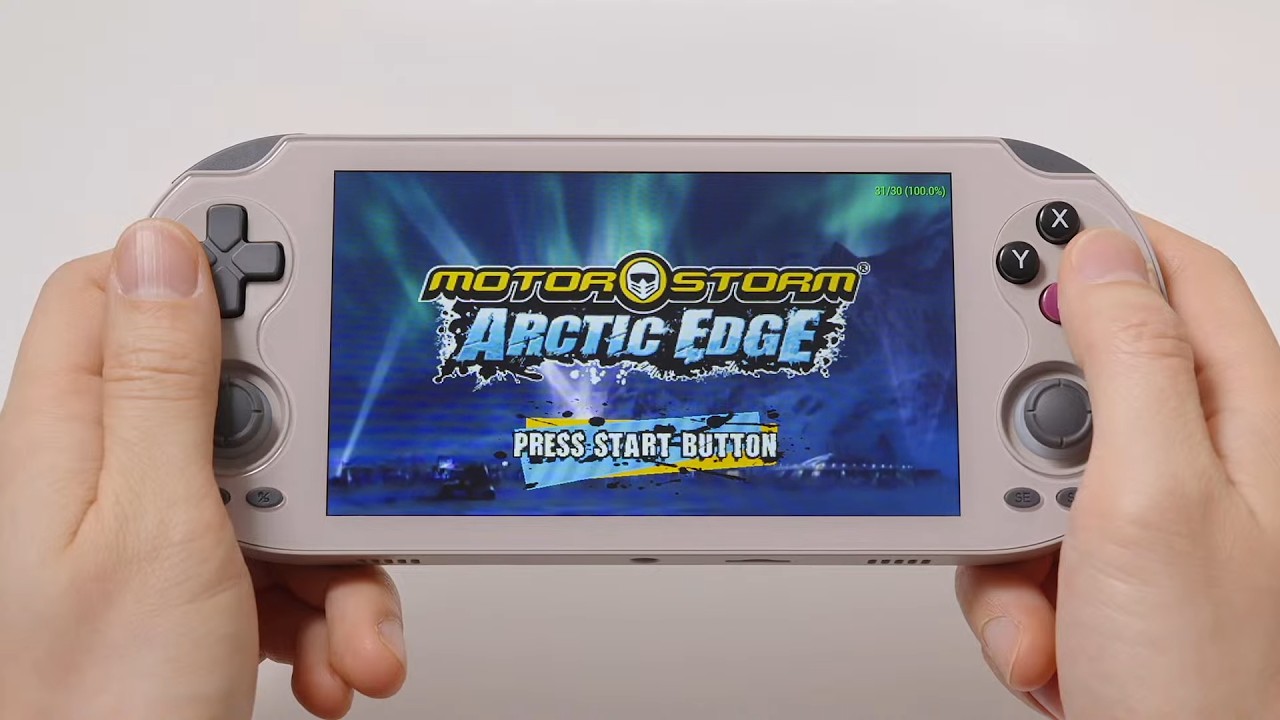 ANBERNIC RG VITA, PSP, MotorStorm: Arctic Edge and more games test