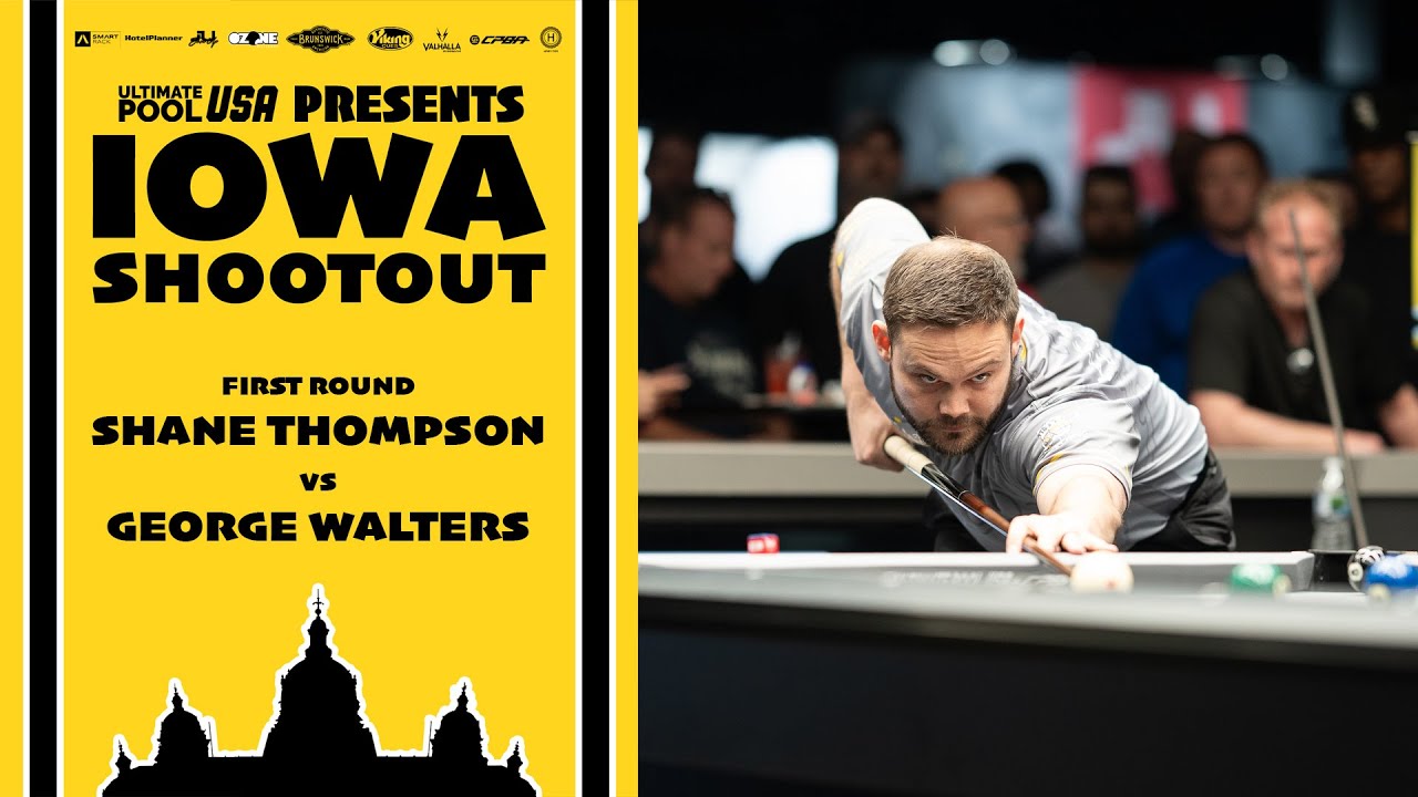 Ozone Billiards Iowa Shootout | First Round | Shane Thompson vs George Walters