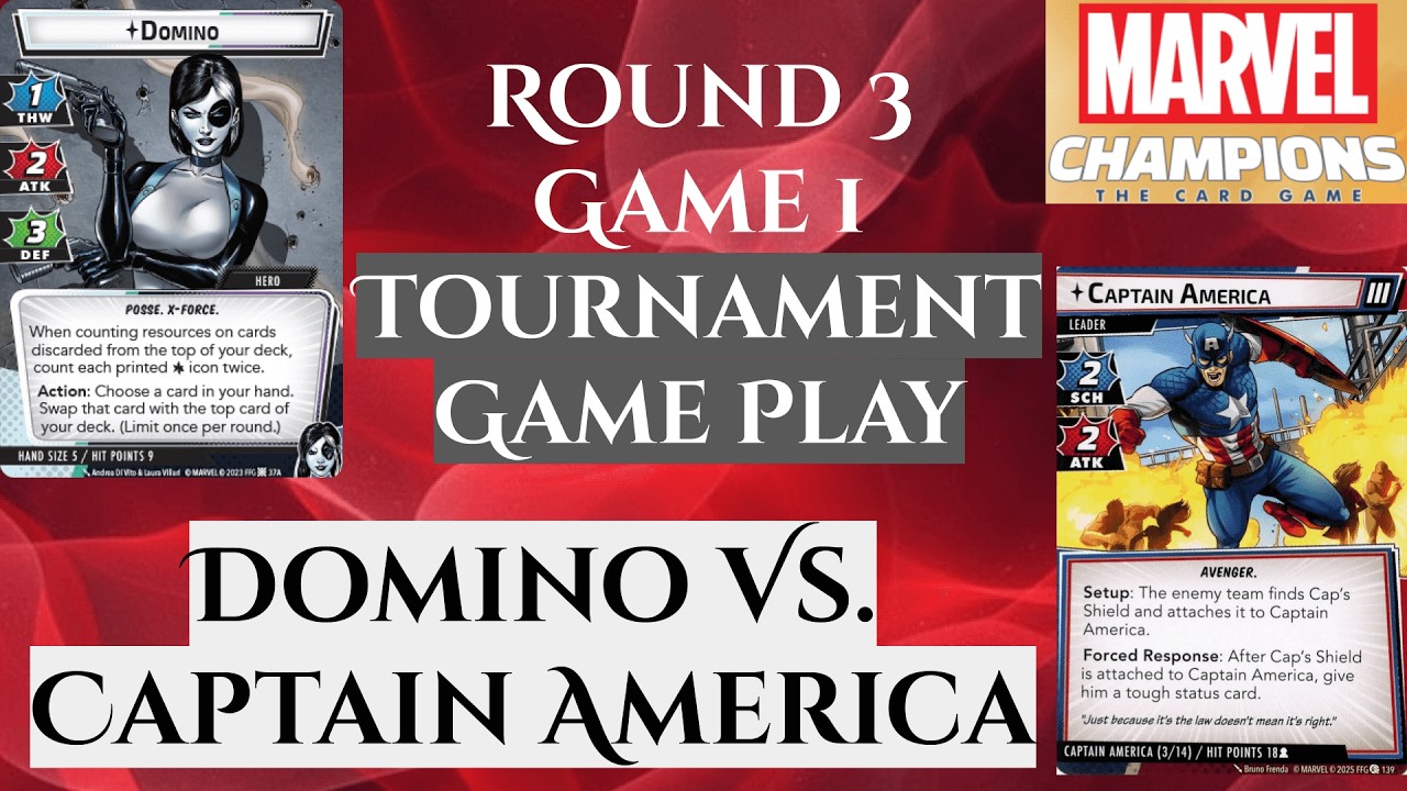 Round 3 Game 1 Limited Environment Gameplay | Aggression Domino Vs. Expert Captain America