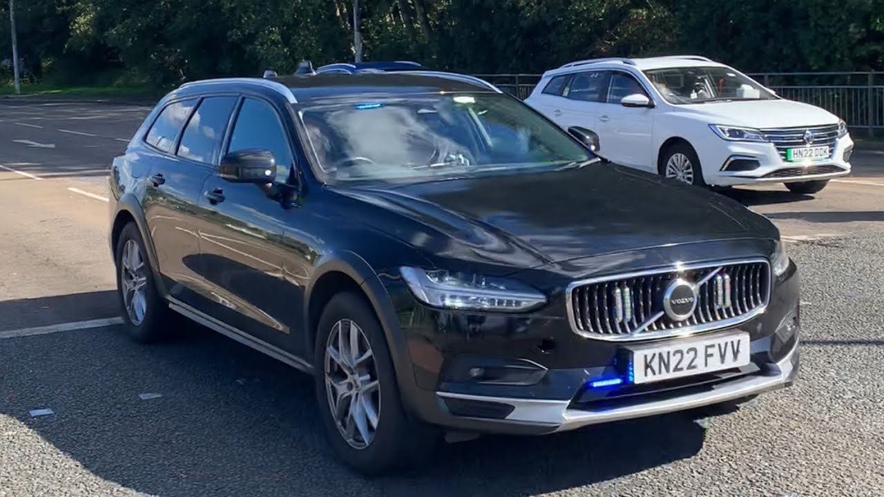 Unmarked 22 Plate Volvo V90 Cross Country Driving Training Unit Responding Greater Manchester Police