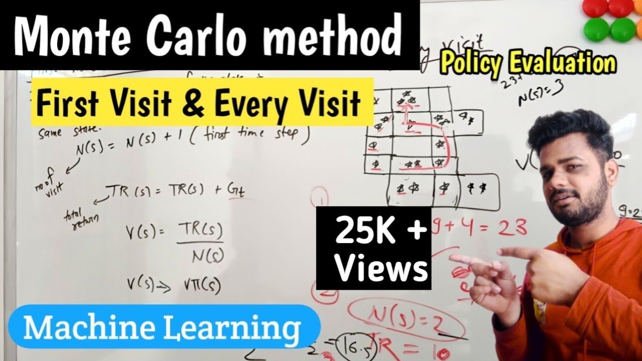 First visit and Every visit Monte Carlo method | Machine Learning | Policy evaluation of Monte Carlo