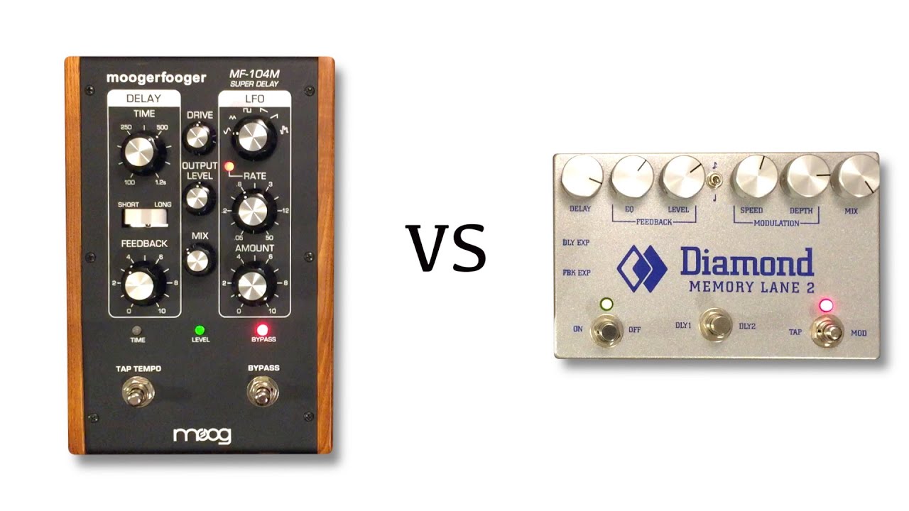 Moog FM104m Super Delay vs Diamond Memory Lane 2