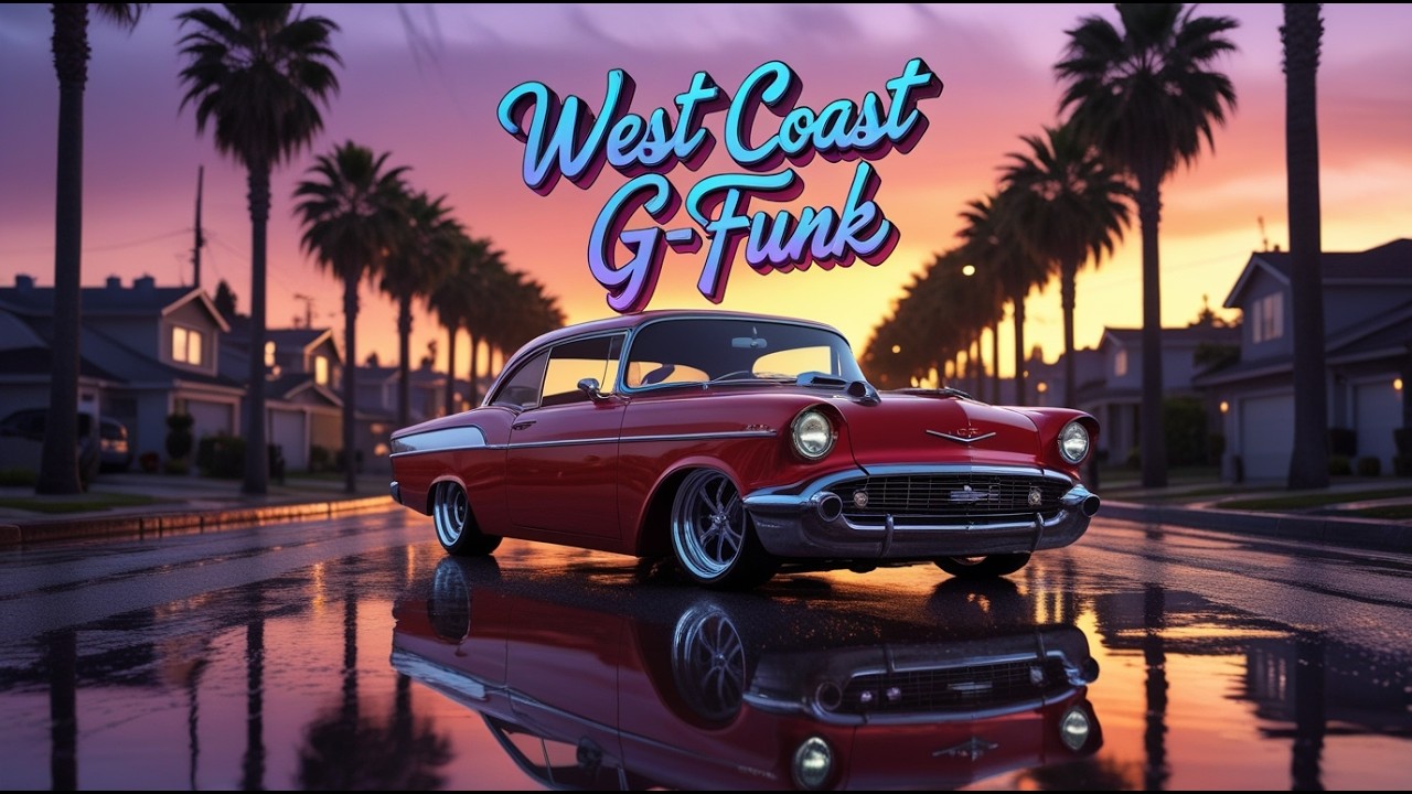 🌇 Sunset Lowrider Flow 🌴 West Coast G-Funk | Chill Night Drive