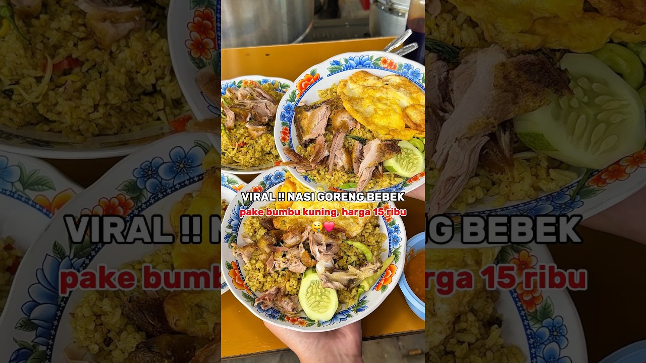 NASI GORENG BUMBU KUNING PAKE BEBEK ! #kokobuncit #kuliner