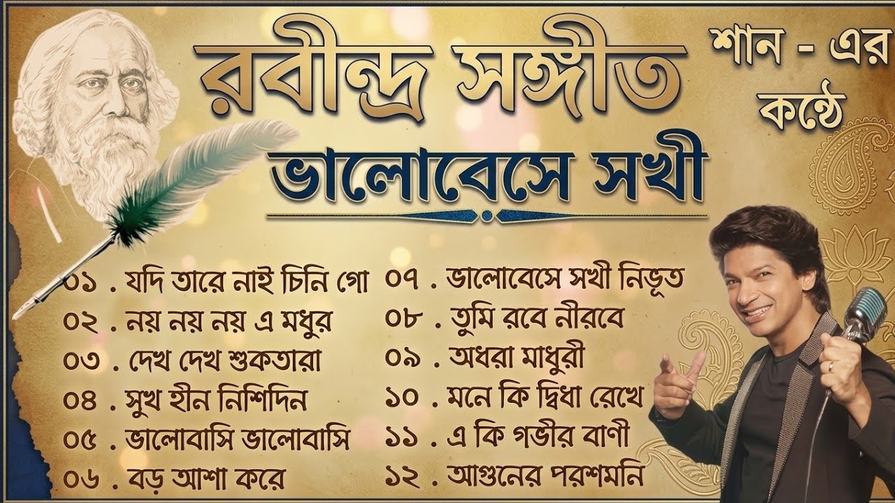 Rabindrasangeet by Shaan | শান এর কন্ঠে রবীন্দ্রসঙ্গীত | ভালোবেসে সখী| #Shaan #rabindrasangeet #Song