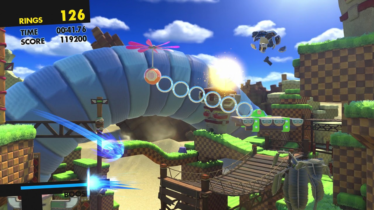 Sonic Forces (PS4): Stage 1 - Lost Valley (Green Hill) - S-Rank