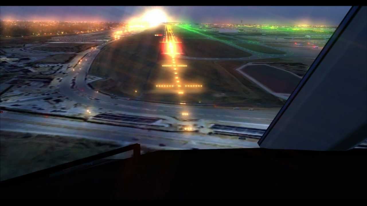 FSX BA214 - B747-400 LONDON HEATHROW DAWN ARRIVAL [FULL HD]