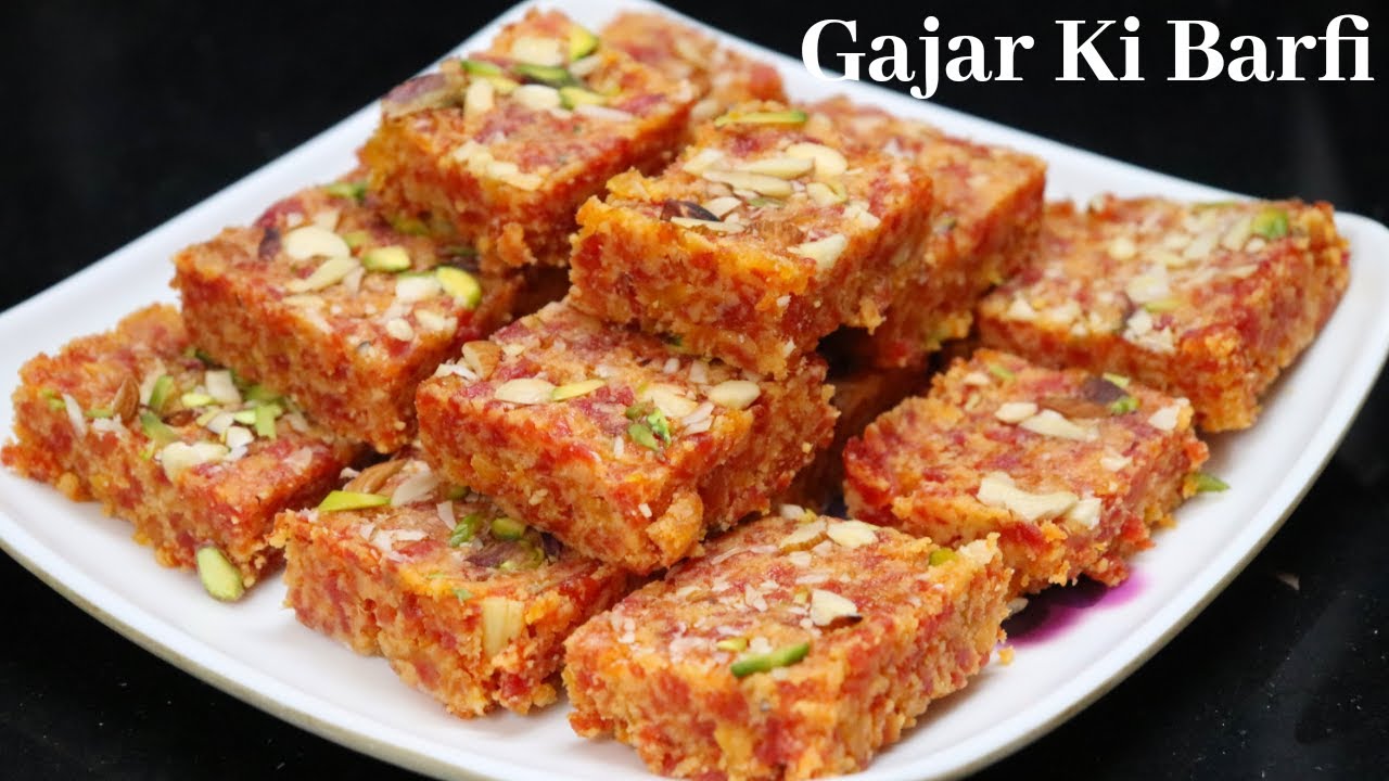 Gajar Ki Burfi || बिना मावा बिना कद्दूकस किए बनाएँ इंस्टेंट गाजर की बर्फी ||