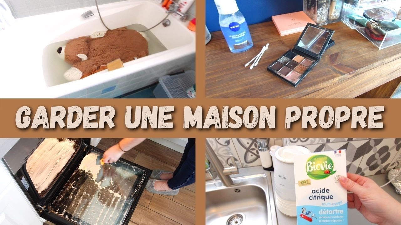 GARDER UNE MAISON PROPRE - JE TESTE DES ASTUCES NETTOYAGE - NETTOYER EN PROFONDEUR - CUISINE/SDB ...