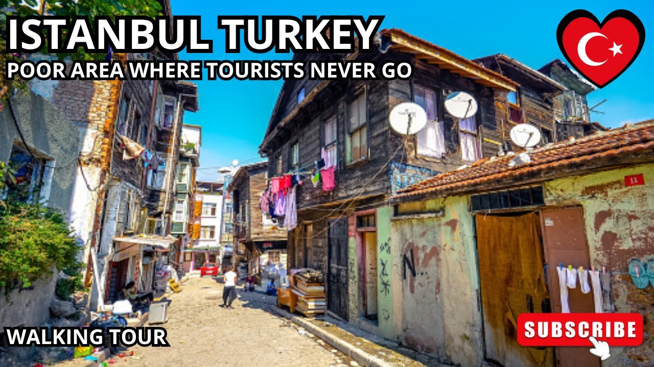 ISTANBUL TURKEY POOR AREA WHERE TOURISTS NEVER GO - TURQUIE - WALKING STREET