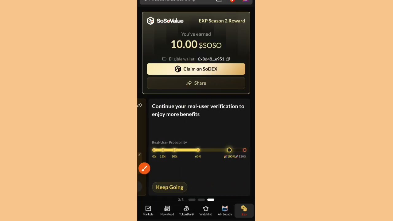How to claim and withdraw $SOSO airdrop Sosovalue airdrop 