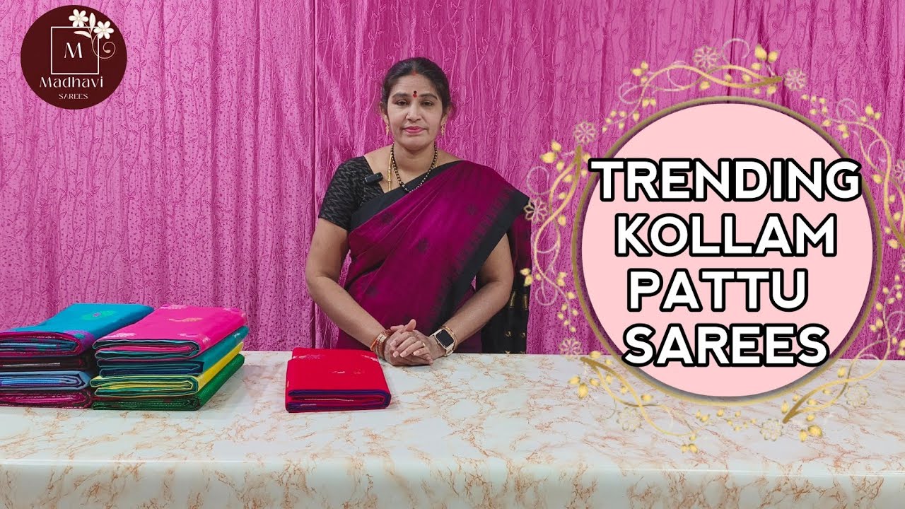 ✨Trending Kollam Pattu Sarees||#trending #kollam #pattusarees #sarees@Madhavi_saree_selections