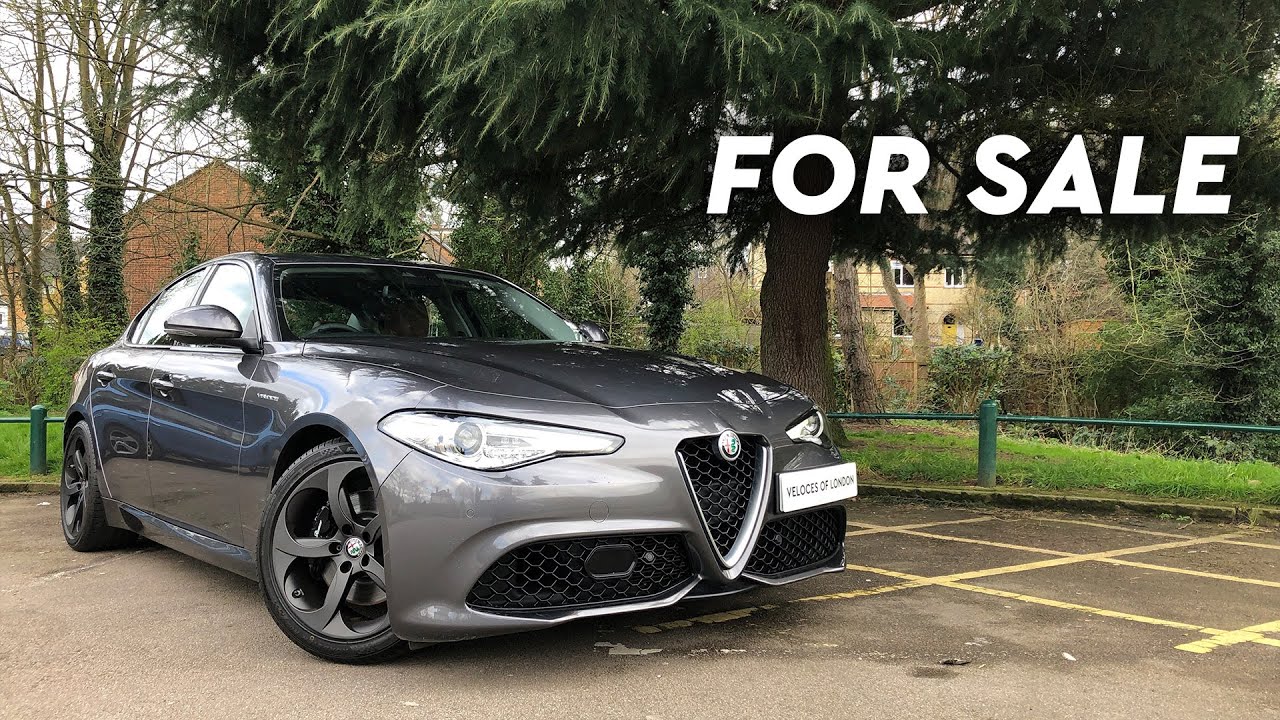 ALFA ROMEO GIULIA VELOCE IN GREY WITH TAN LEATHER INTERIOR FOR SALE