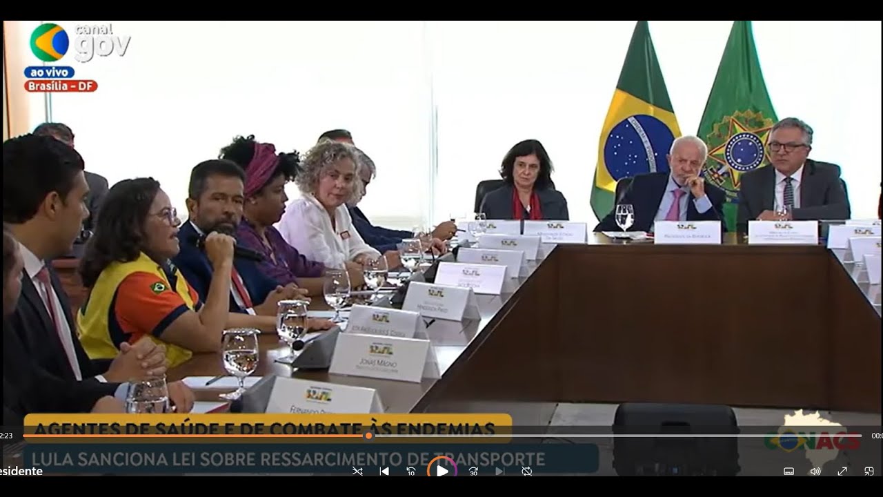 A presidente da CONACS, Ilda Angélica, esteve  na cerimônia, representando a luta de cada ACS e ACE.