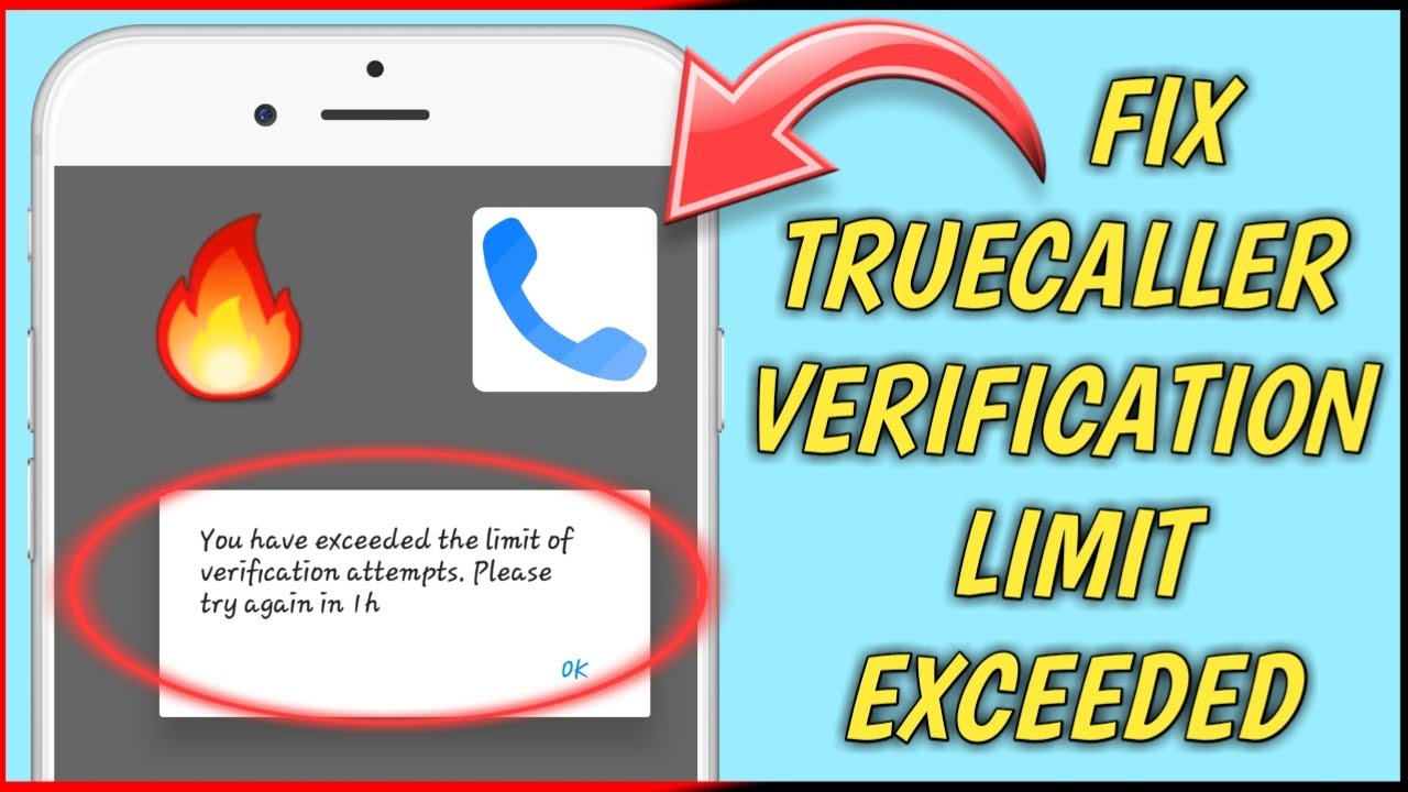 FIX TRUECALLER VERIFICATION LIMIT EXCEEDED /FIX TRUECALLER LOGIN PROBLEM