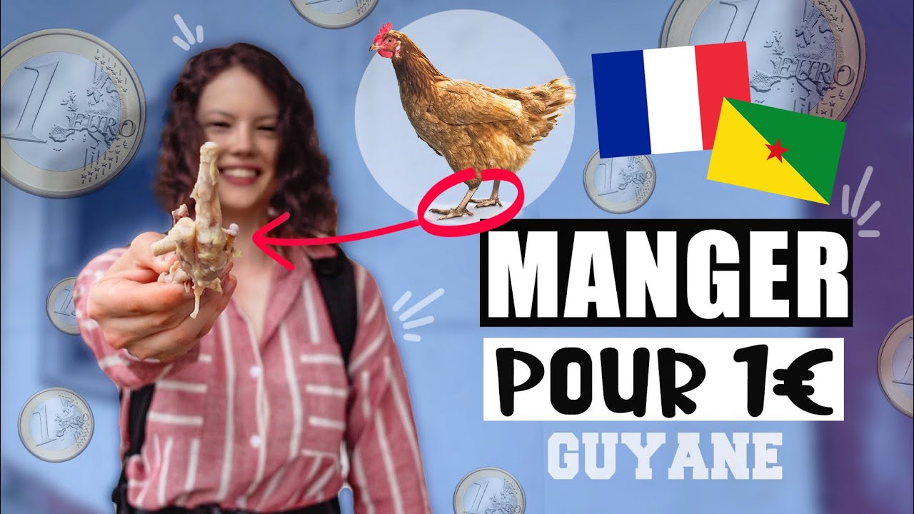 JE MANGE QUE DES TRUCS À 1€ EN GUYANE (et des pattes de poule 🐓😱)- Claire