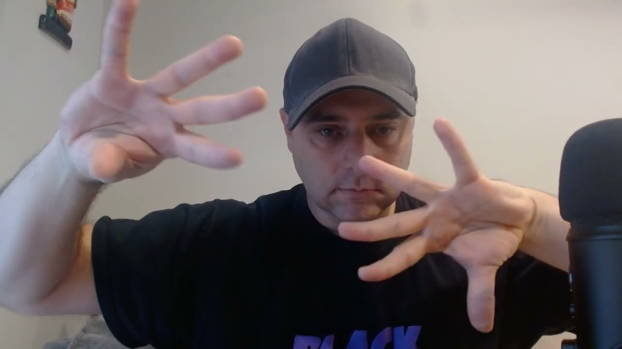 ASMR Gum Chewing and Hand Motions