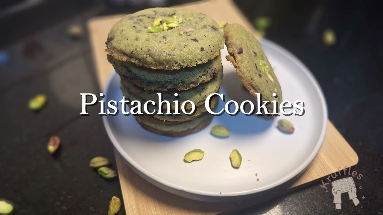 Soft Pistachio Cookies || Bake with me ~