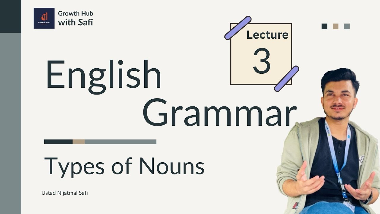 Types of Noun in English | Proper Noun & Common Noun - Lesson 3 | Nijatmal Safi