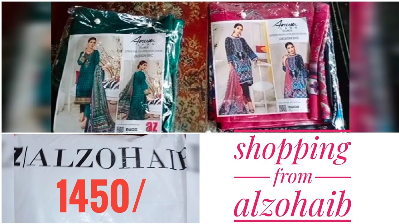 Shopping experience of lawn dresses from al-zohaib textiles 