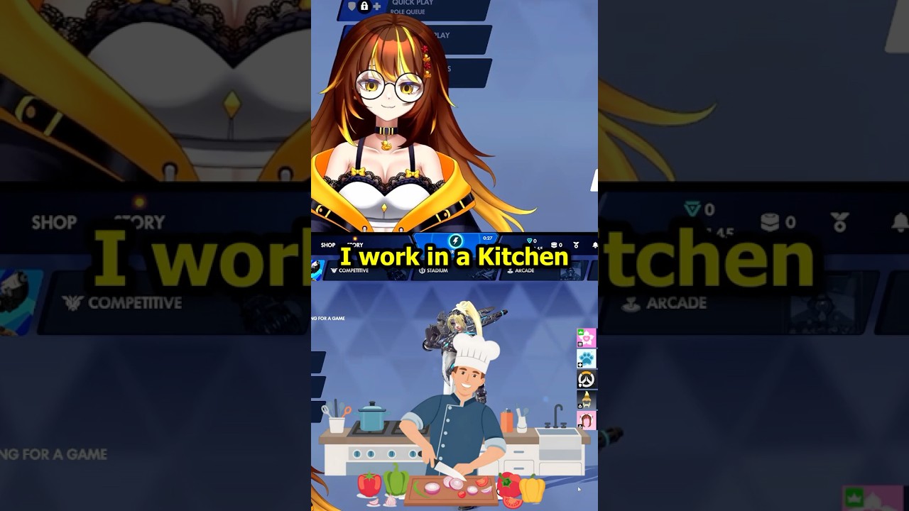 Ducky in Dangerous in a kitchen #vtuber #livestream #twitch #ducky