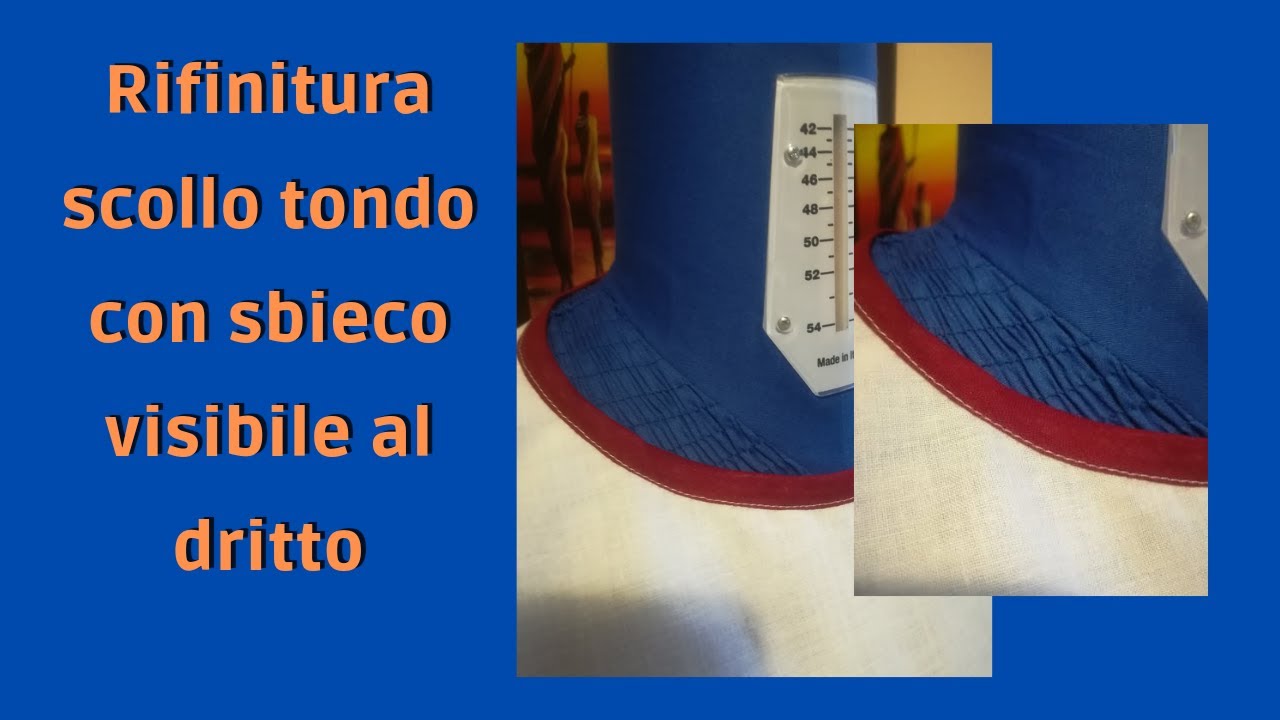 Come rifinire con sbieco uno scollo