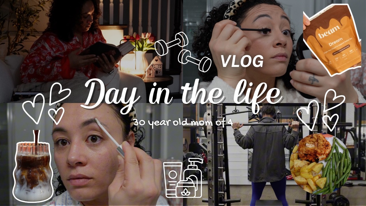 DAY IN THE LIFE VLOG 30 YEAR OLD MOM | morning workout, lunch idea, skincare routine, outfits