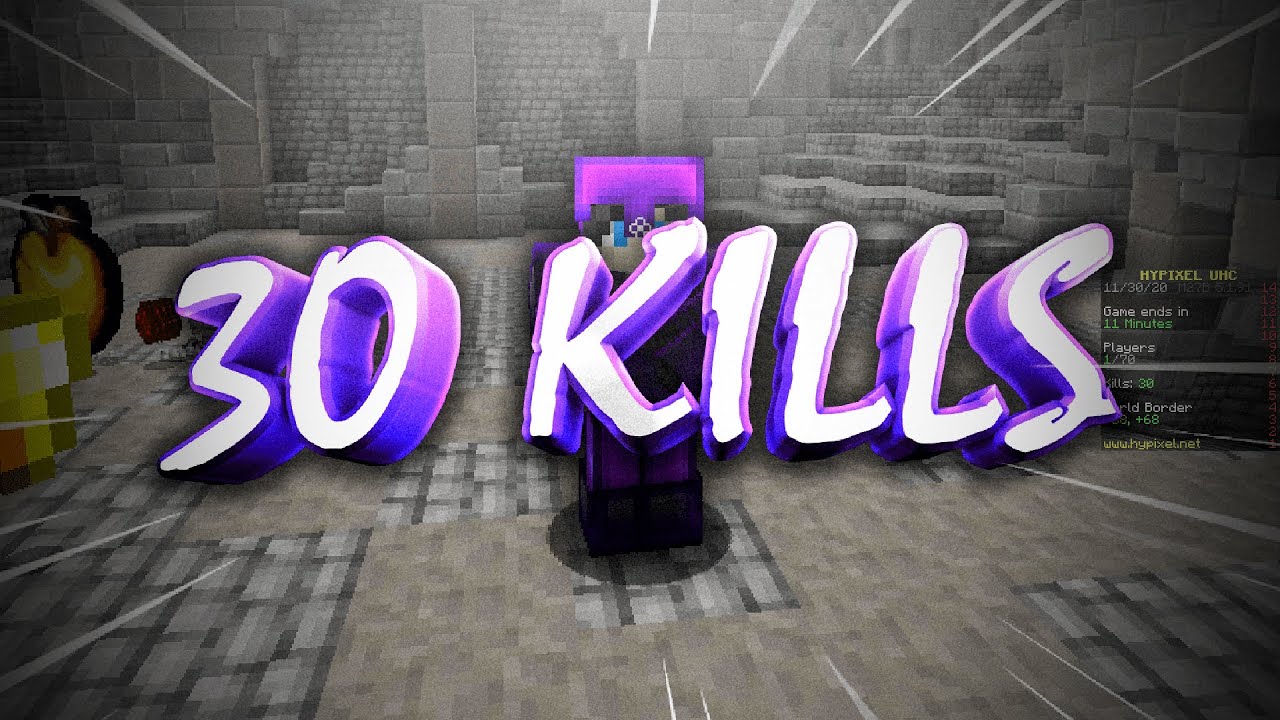 30 KILLS IN HYPIXEL SOLO UHC