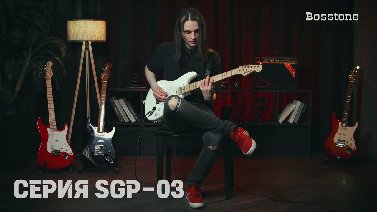 Sound test электрогитары Bosstone SGP 03