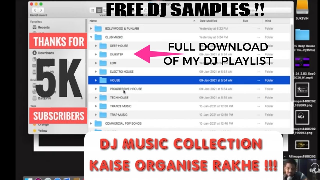 HOW TO ORGANISE DJ MUSIC COLLECTION / FREE DJ SAMPLES /DOWNLOAD LINK IN DESCRIPTION PART 1