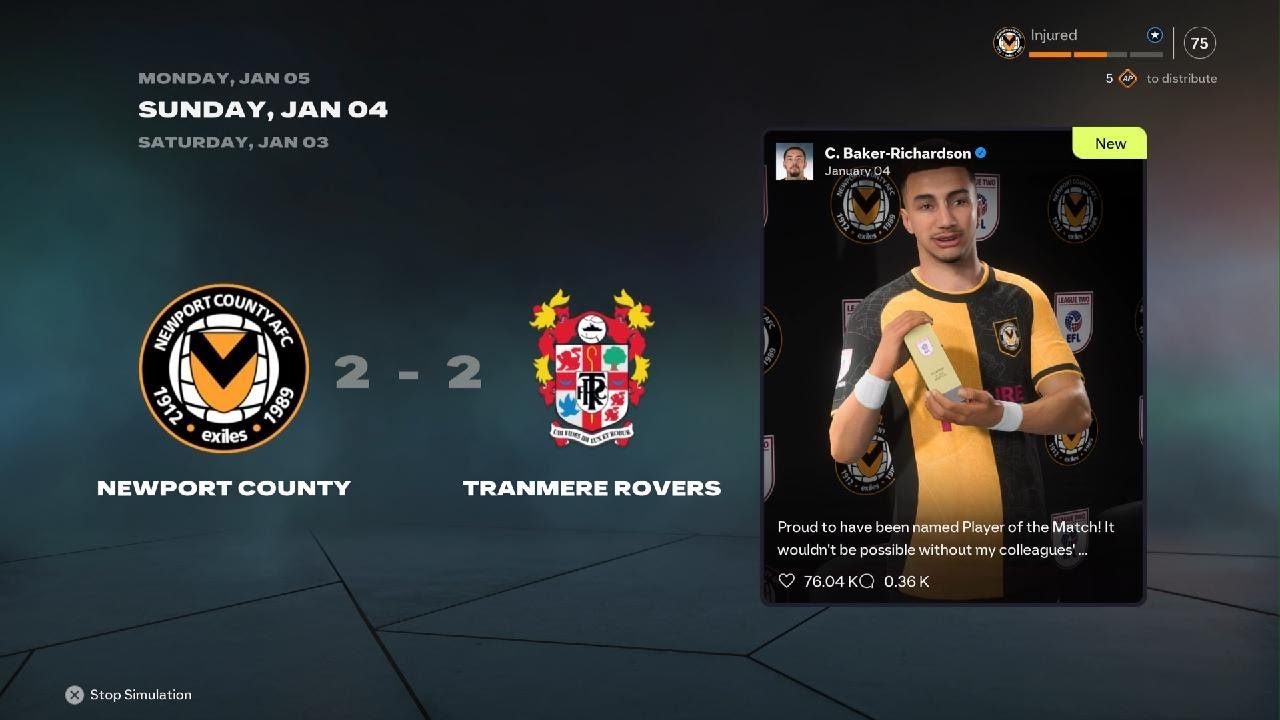 EA SPORTS FC 26 My player 2 month injury fa Cup action