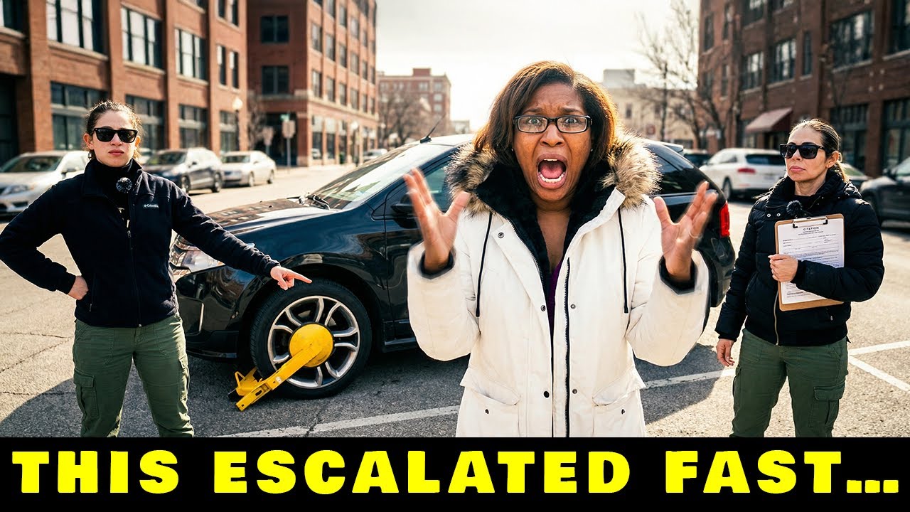 Woman LOSES IT After Car Gets BOOTED for Unpaid Parking Tickets