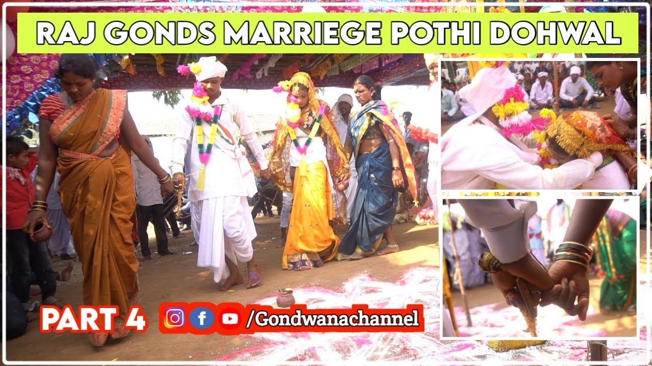 Raj Gond Mesram's Marriege |Pothi Dohwal| Part 4 రాజ్ గోండ్ పెళ్లి తాళి కట్టడం Gondwana Channel
