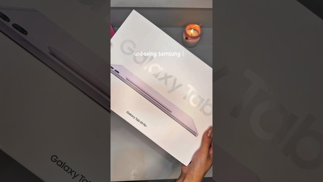 Unboxing Galaxy Tab s9 SE plus lavanda para estudos 🌷✨📖 | unboxing tablet asmr