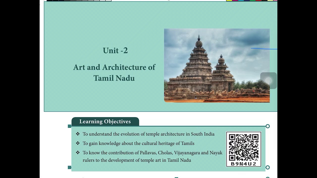 Art and architecture of Tamil Nadu | class 7  History| UPSC, TNPSC Group 1 2 4 | Unit 8