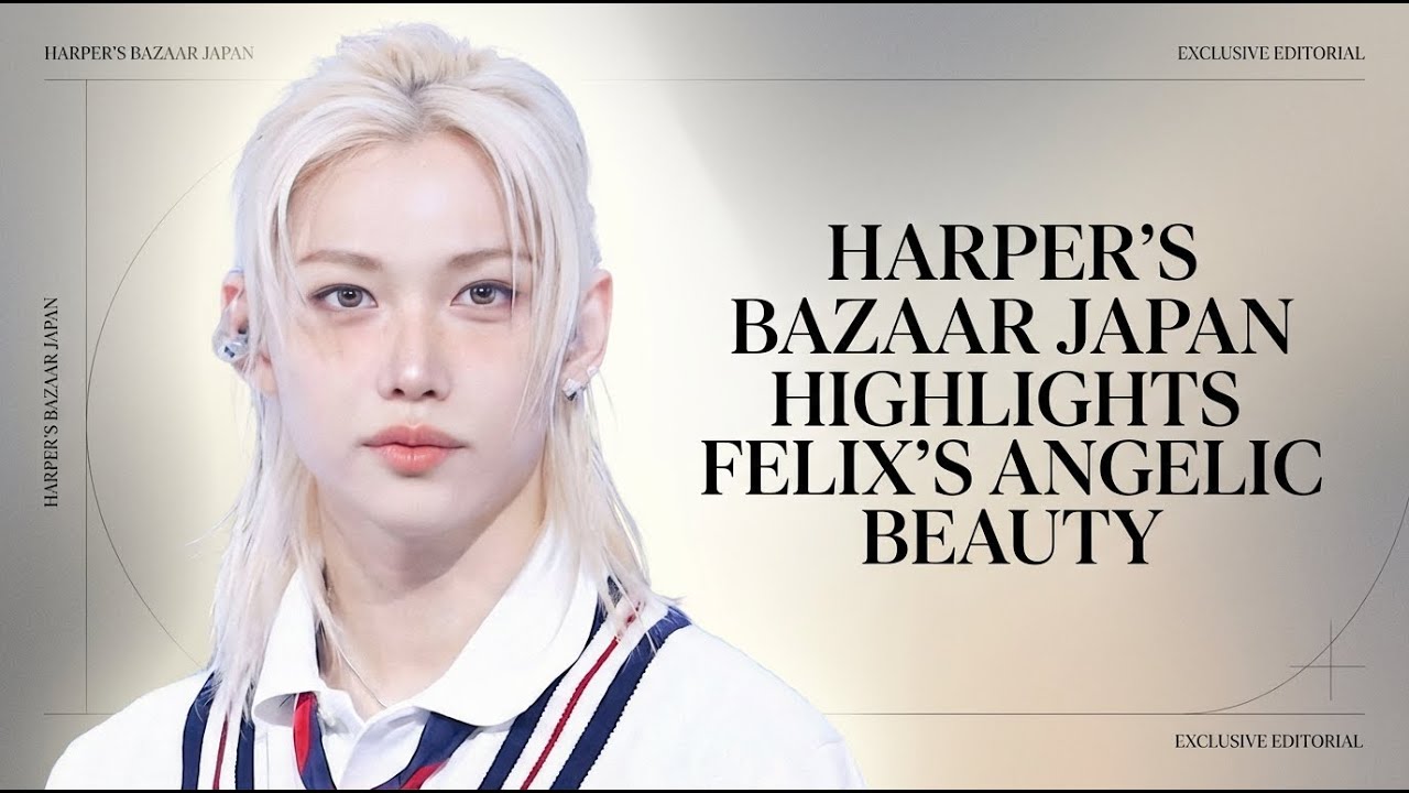 Икона красоты новой эры: как Феликс из Stray Kids покоряет японский Harper's Bazaar!