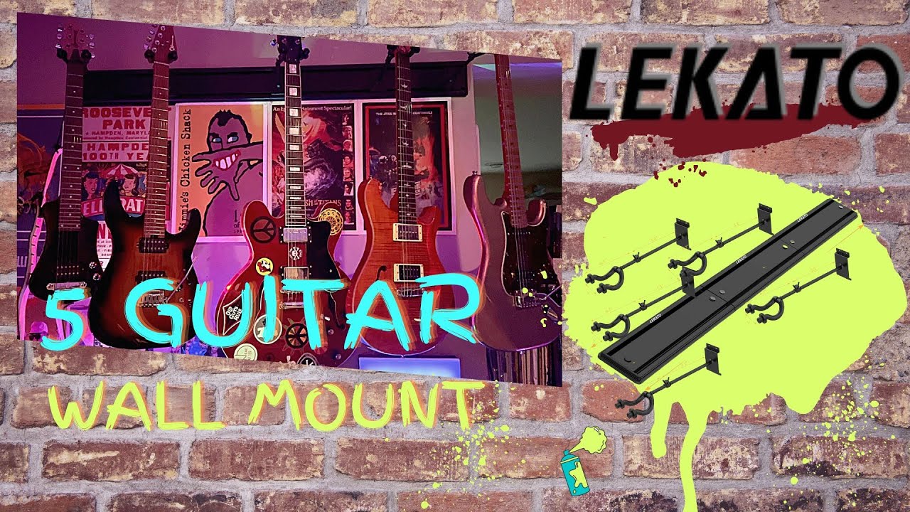 This 5 Guitar Wall Mount from Lekato is not too shabby, but...be careful installing it.