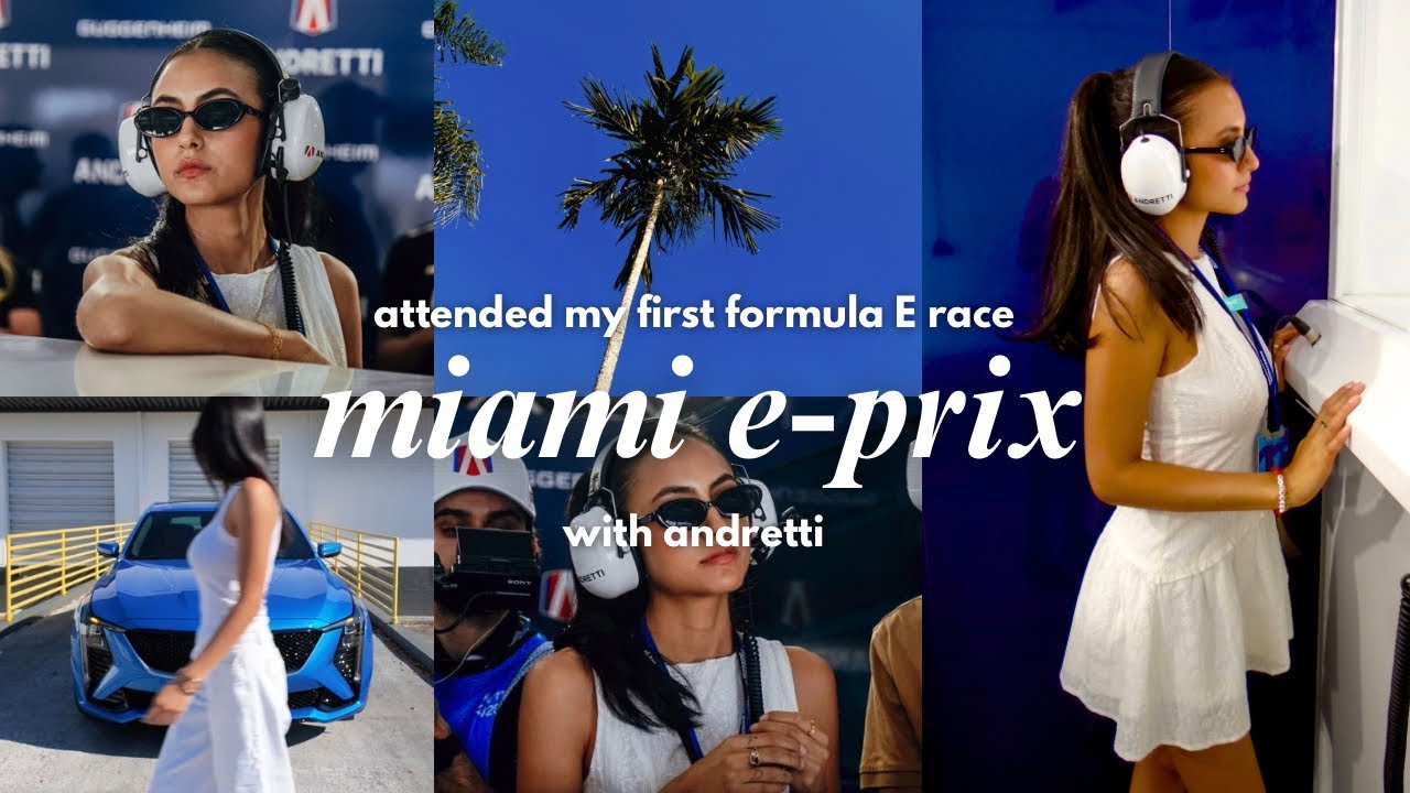 formula e miami e-prix mini vlog | my race day with andretti + bts