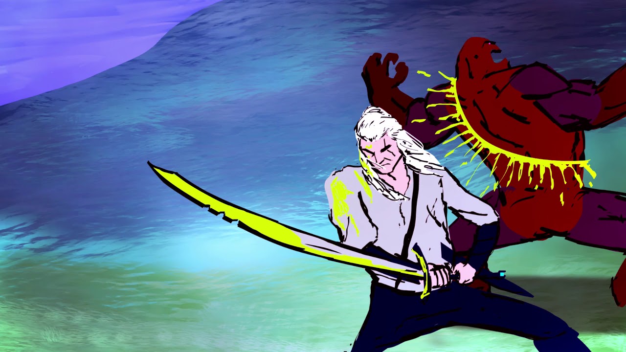 Witcher Slash 2D Animation