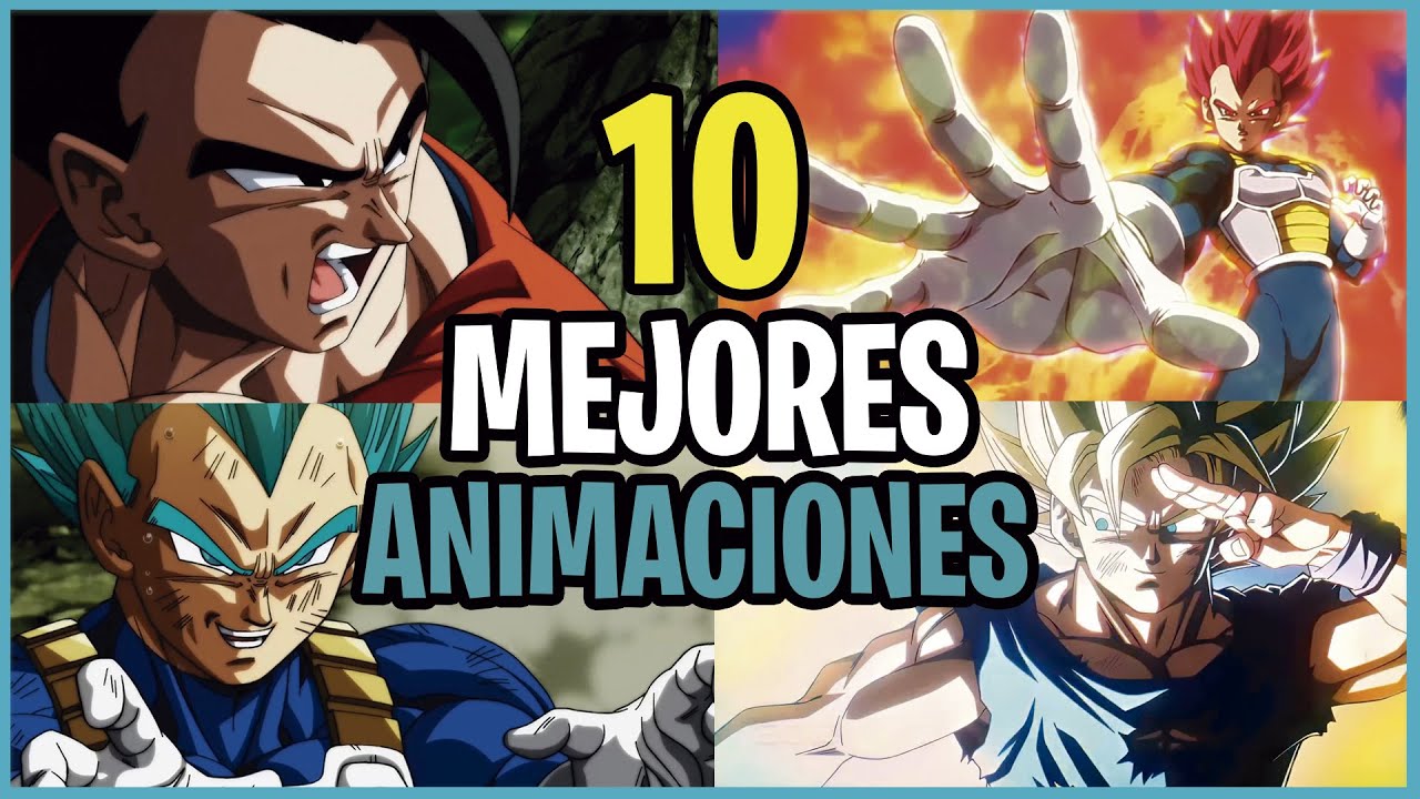 TOP 10 MEJORES ESCENAS ANIMADAS DE DRAGON BALL SUPER!!