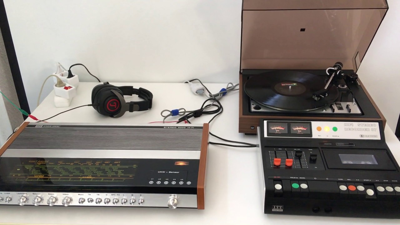 ITT Stereo 6000 HiFi Steuergerät (1972) + ITT Stereo Recoder 87 (1975) + Dual 1228 Turntable (1972)