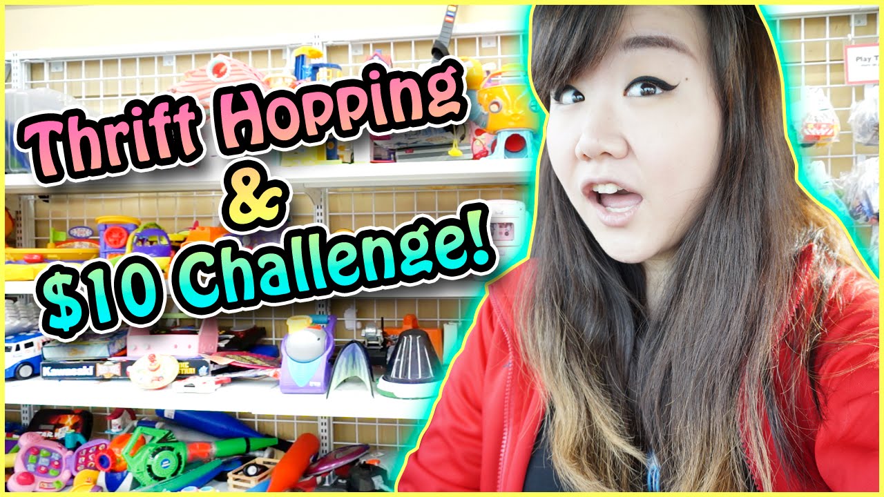 THRIFT HOPPING + $10 THRIFT STORE CHALLENGE (with Jenny!)