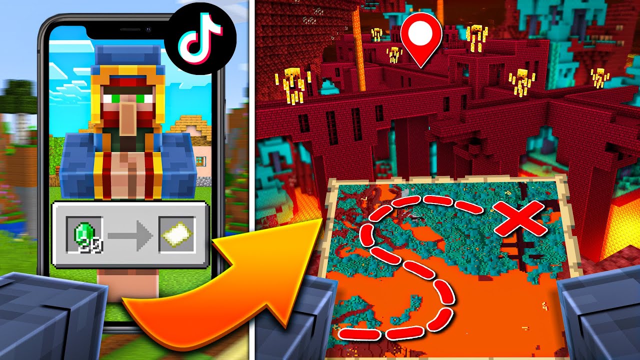Ich teste VIRALE TIKTOK LIFEHACKS in MINECRAFT...