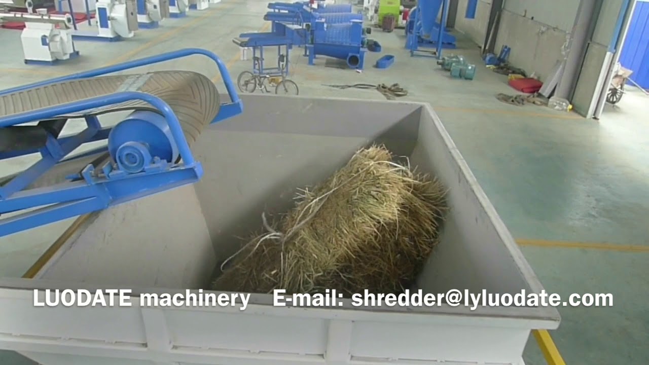 Straw bales shredding machine, hay shredder for sale