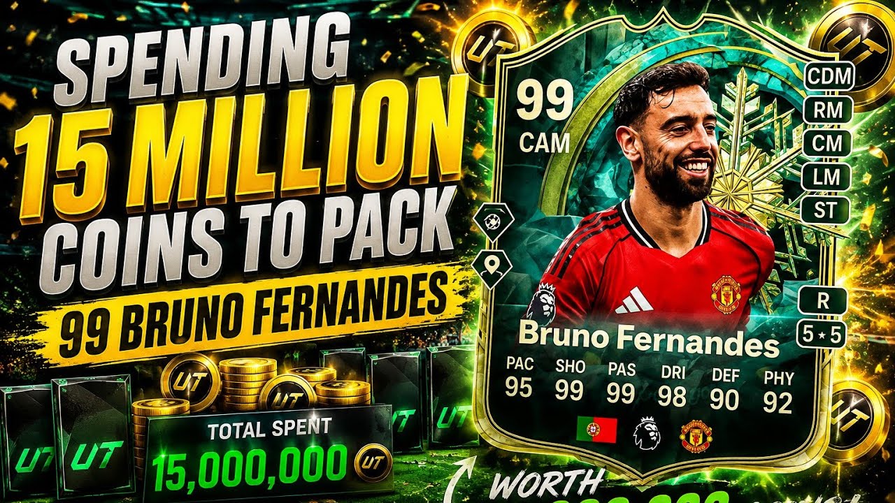 SPENDING 15 MILLION COINS UNTIL I PACK 99 BRUNO FERNANDES!!