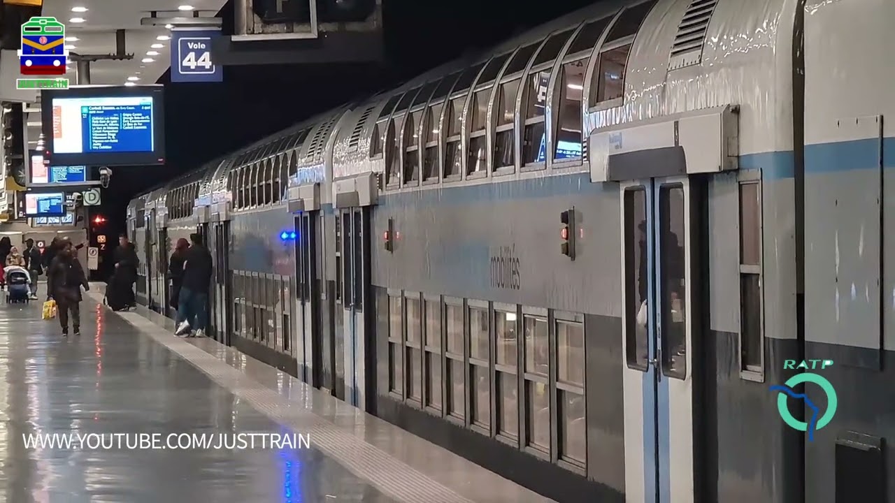 RER D Line /Paris Double Decker Train ( Public transport) Just Train